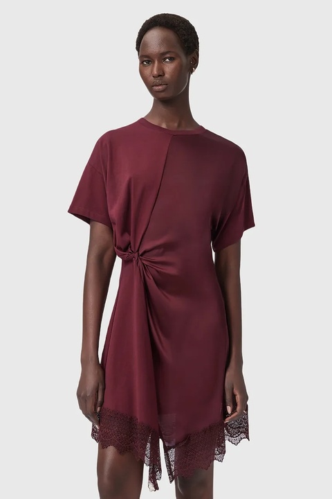 AllSaints sukienka LANA kolor czerwony mini prosta W097DD - zdjęcie produktu nr 1