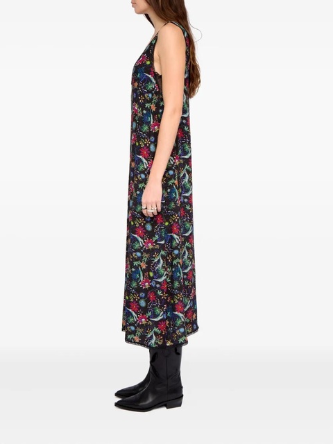 Zadig&Voltaire Renzo lace floral midi dress - Black - zdjęcie produktu nr 2