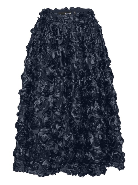 ROTATE BIRGER CHRISTENSEN Sun rose-embellished maxi skirt - Blue - zdjęcie produktu nr 1