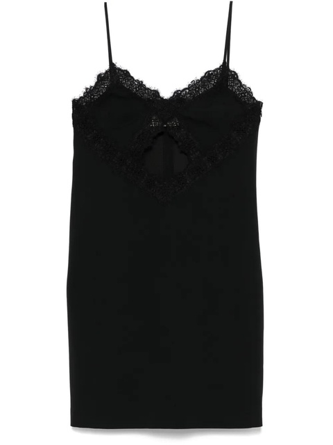 Blumarine lace-detail mini dress - Black - zdjęcie produktu nr 1
