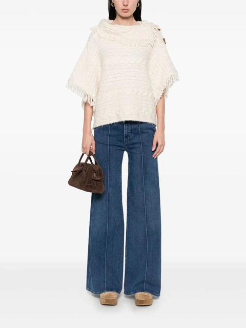 MARANT ÉTOILE Blanche poncho - Neutrals - zdjęcie produktu nr 2