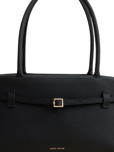 Manu Atelier buckle-strap tubular-handles tote bag - Black - zdjęcie produktu nr 1