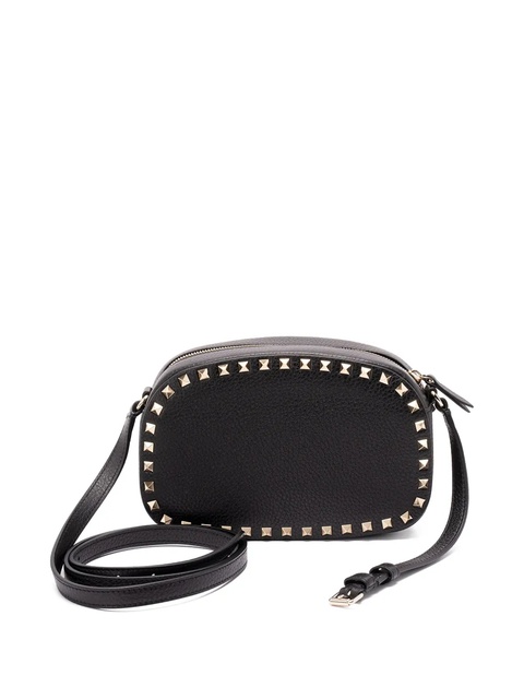 Valentino Garavani mini Rockstud leather cross body bag - Black - zdjęcie produktu nr 1