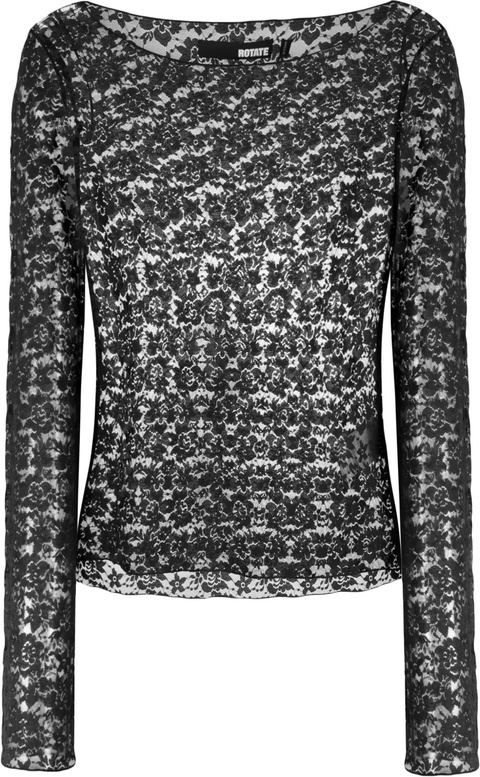ROTATE BIRGER CHRISTENSEN floral-lace top - Black - zdjęcie produktu nr 1