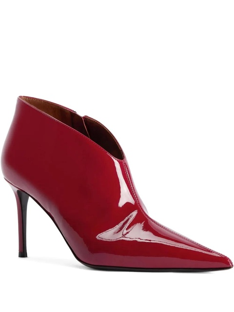 Giuseppe Zanotti pointed-toe patent leather boots - Red - zdjęcie produktu nr 1