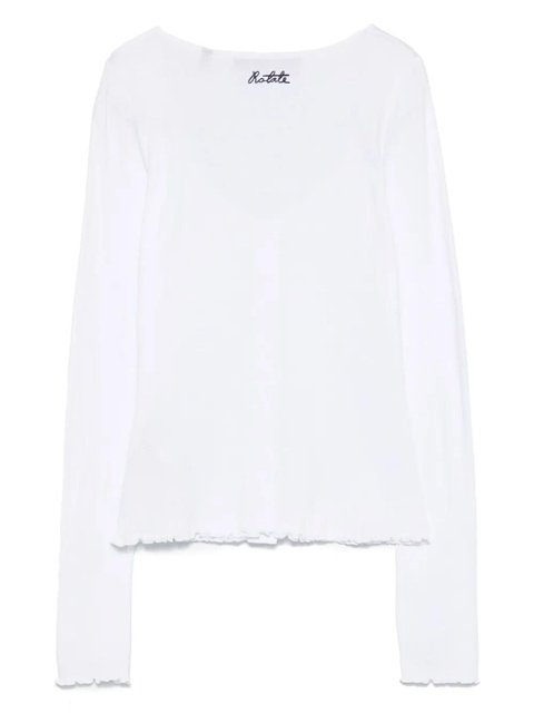 ROTATE BIRGER CHRISTENSEN button-up long-sleeve top - White - zdjęcie produktu nr 2