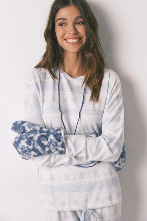 women'secret rękawiczki damskie kolor niebieski 5152856 - zdjęcie produktu nr 2