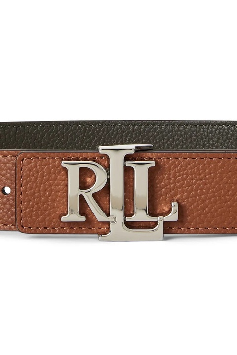 Lauren Ralph Lauren pasek skórzany dwustronny damski kolor brązowy 412912039 - zdjęcie produktu nr 2