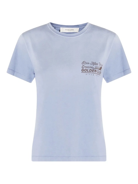 Golden Goose graphic-print T-shirt - Blue - zdjęcie produktu nr 1