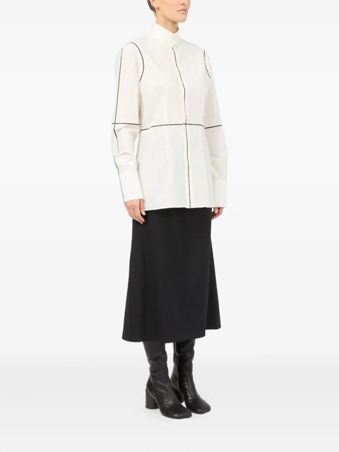MM6 Maison Margiela panelled shirt - White - zdjęcie produktu nr 1