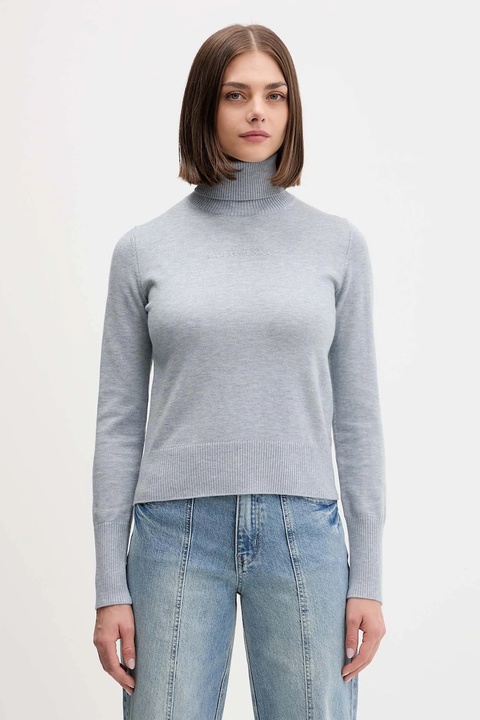 Guess Jeans sweter damski kolor szary z golfem W4BR15 Z3HO2 - zdjęcie produktu nr 1