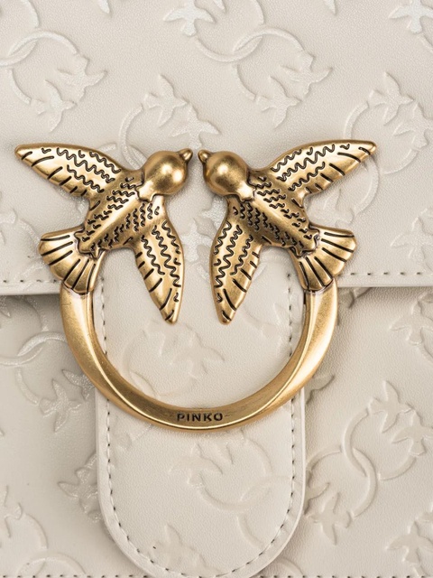 PINKO Love One Classic cross body bag - White - zdjęcie produktu nr 2