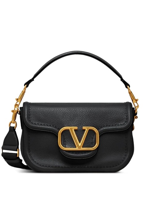 Valentino Garavani VLogo leather shoulder bag - Black - zdjęcie produktu nr 1