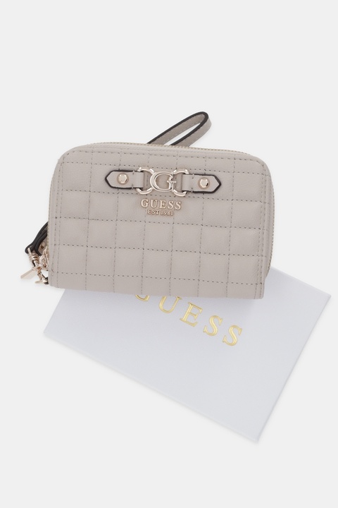 Guess portfel NADIRA damski kolor beżowy SWQG84 24164 - zdjęcie produktu nr 1