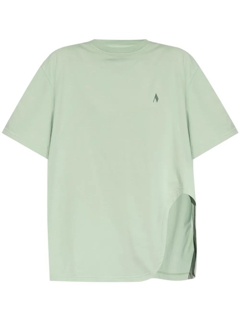 The Attico logo-embroidered T-shirt - Green - zdjęcie produktu nr 1