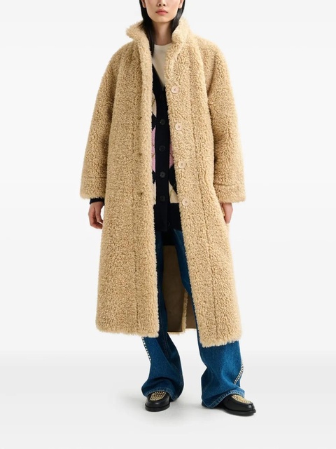 Essentiel Antwerp Ispot stand-up collar faux-shearling coat - Neutrals - zdjęcie produktu nr 2
