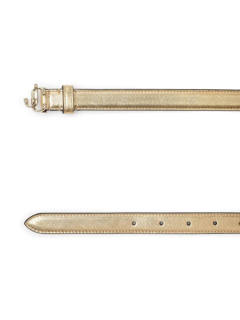 Jimmy Choo Helina logo-buckle belt - Gold - zdjęcie produktu nr 2