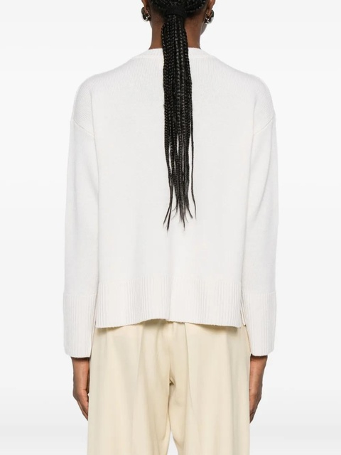 SOLOTRE V-neck cardigan - White - zdjęcie produktu nr 2