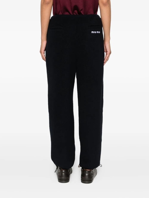 Miu Miu drawstring track pants - F0008 BLEU - zdjęcie produktu nr 2
