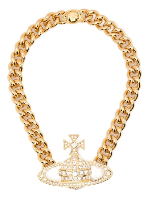 Vivienne Westwood chain orb Neysa necklace - Black - zdjęcie produktu nr 1