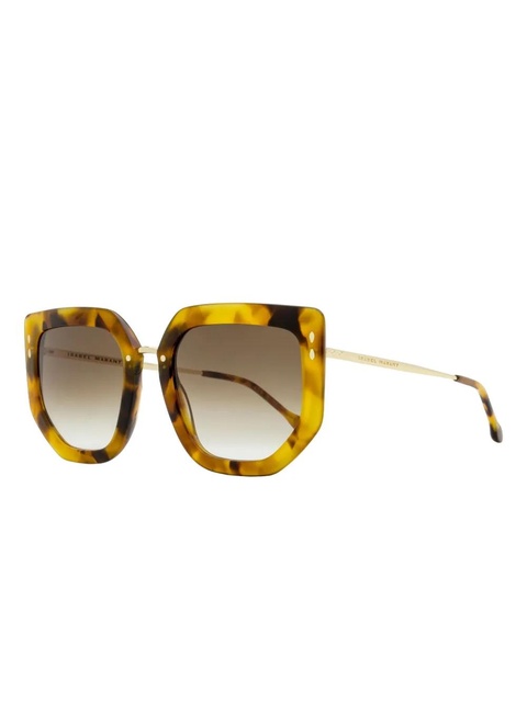 Isabel Marant Eyewear geometric-frame sunglasses - Brown - zdjęcie produktu nr 2