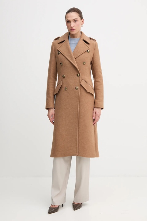 Barbour płaszcz COTTESMORE kolor brązowy LWO0254 - zdjęcie produktu nr 1