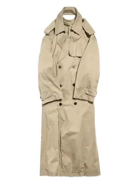 Balenciaga trench-style halterneck dress - Neutrals - zdjęcie produktu nr 1