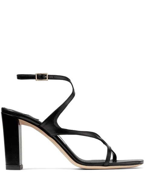 Jimmy Choo Azie 85mm leather sandals - Black - zdjęcie produktu nr 1