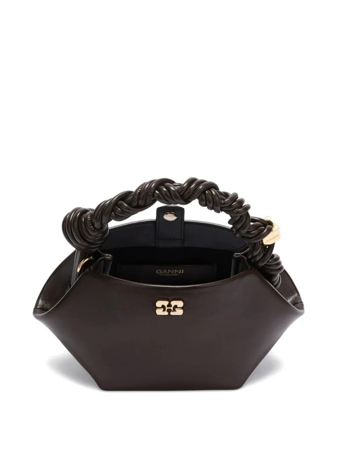 GANNI twisted top-handle tote bag - Brown - zdjęcie produktu nr 2