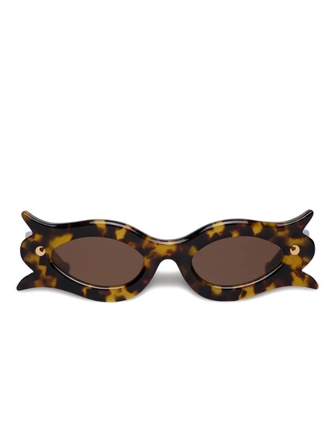 Nanushka Tully floral-shaped sunglasses - Brown - zdjęcie produktu nr 1