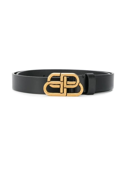 Balenciaga BB leather belt - Black - zdjęcie produktu nr 2