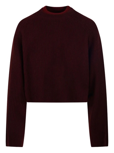 Max Mara ribbed cropped jumper - Red - zdjęcie produktu nr 1