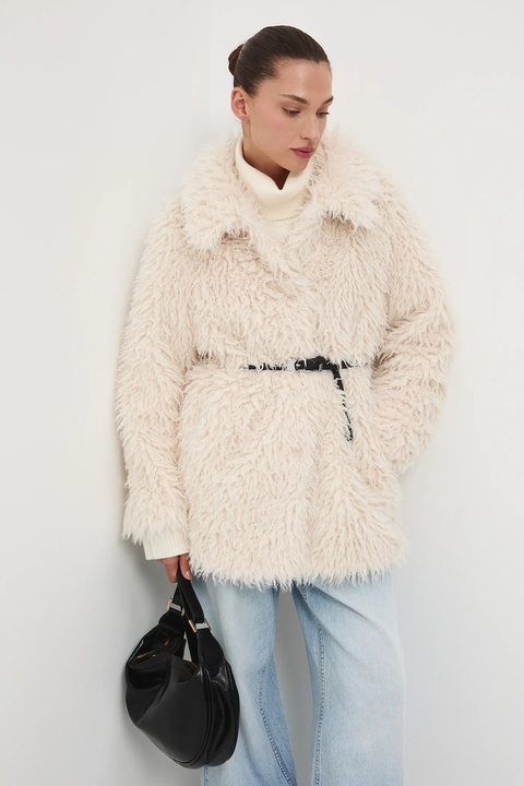 Medicine kurtka kolor beżowy przejściowa oversize - zdjęcie produktu nr 1