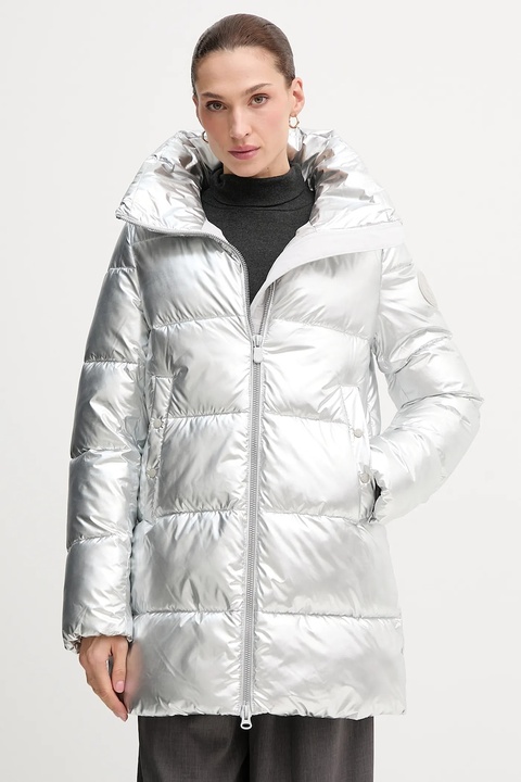 Save The Duck kurtka GERDA kolor srebrny zimowa D42381W.ICED21 - zdjęcie produktu nr 1