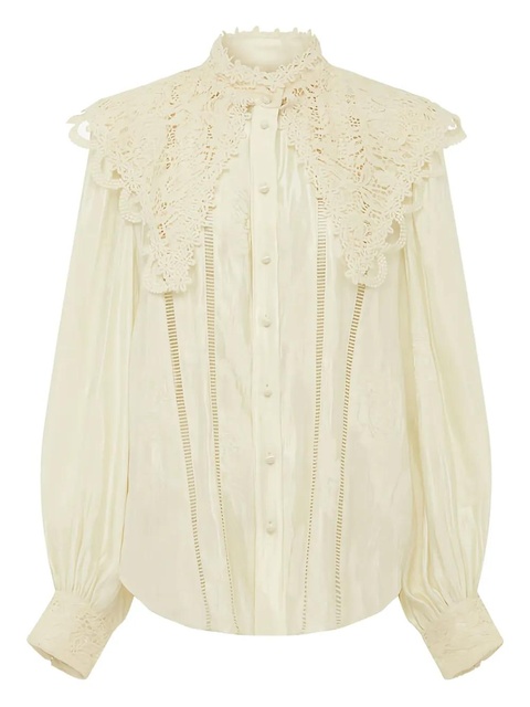 ALEMAIS Apollonia lace blouse - Neutrals - zdjęcie produktu nr 2