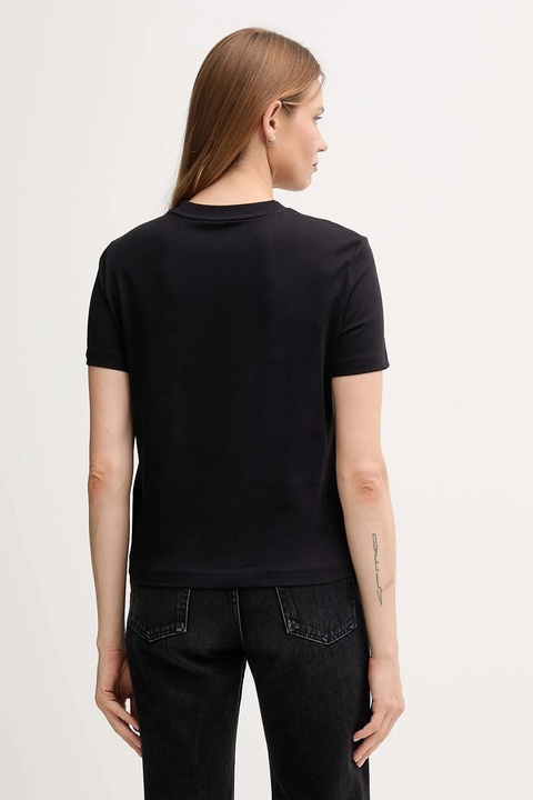 Calvin Klein Jeans t-shirt bawełniany damski kolor czarny LV047D210G - zdjęcie produktu nr 2