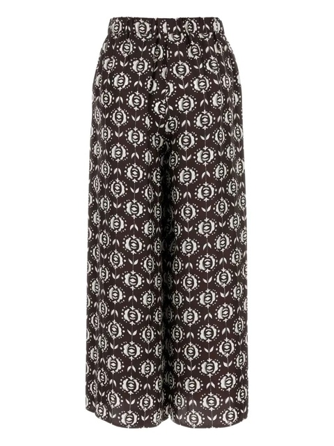 Weekend Max Mara floral-print pants - Brown - zdjęcie produktu nr 2