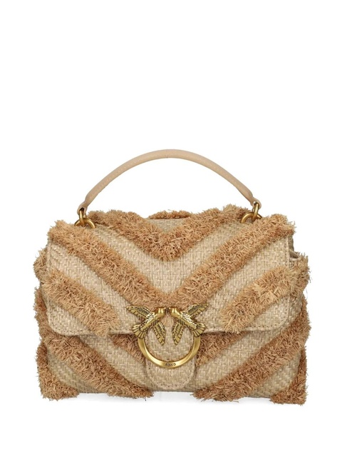 PINKO fringed-chevron shoulder bag - Neutrals - zdjęcie produktu nr 1