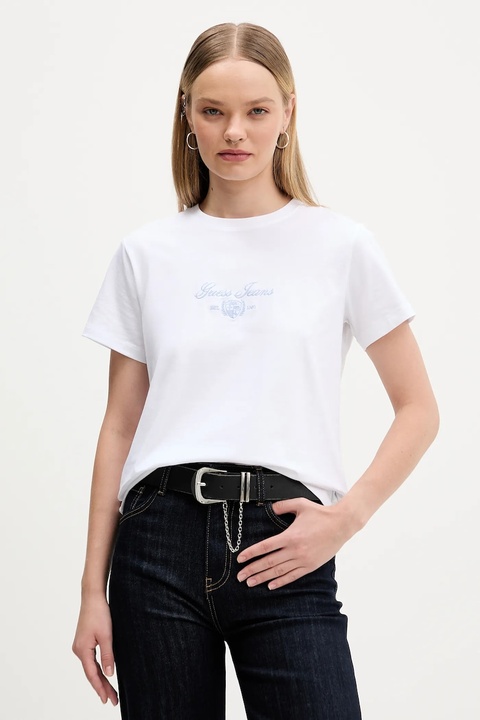 Guess Jeans t-shirt damski kolor biały W5BI09 J1314 - zdjęcie produktu nr 1