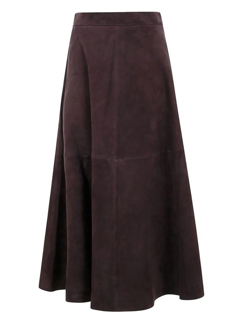 Róhe A-line suede midi skirt - Brown - zdjęcie produktu nr 2
