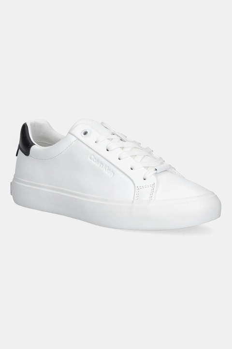 Calvin Klein sneakersy skórzane LACE-UP SNEAKER LTH CK damskie kolor biały HW0HW02673 - zdjęcie produktu nr 1