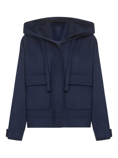 Weekend Max Mara Gary hooded patch-pocket coat - Blue - zdjęcie produktu nr 1