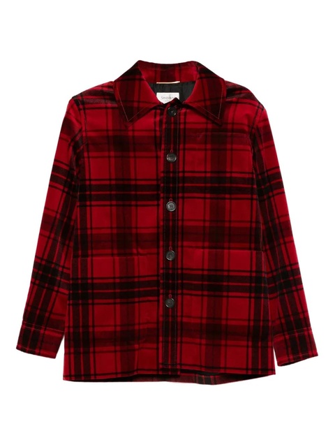 Saint Laurent checked jacket - Red - zdjęcie produktu nr 1