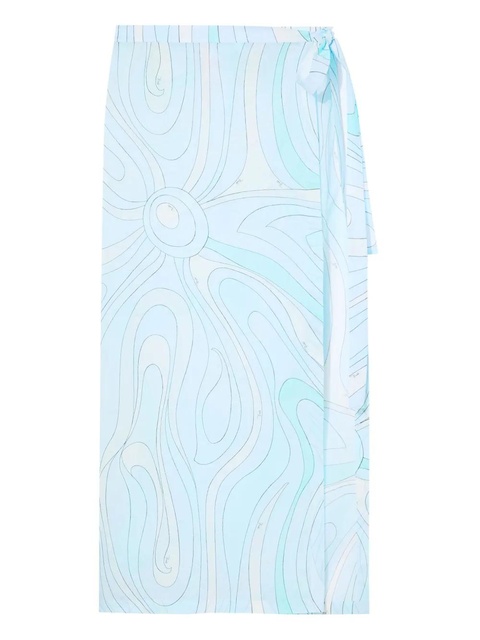 PUCCI Marmo-print cover-up - Blue - zdjęcie produktu nr 1