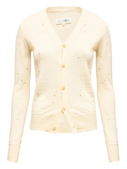 MM6 Maison Margiela button-up cardigan - Neutrals - zdjęcie produktu nr 1