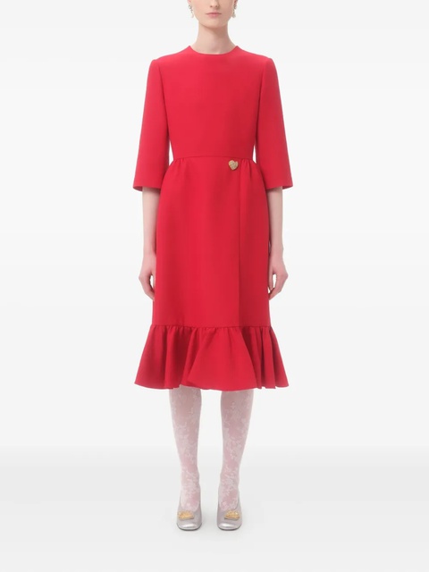 Valentino Garavani crepe midi dress - Red - zdjęcie produktu nr 2