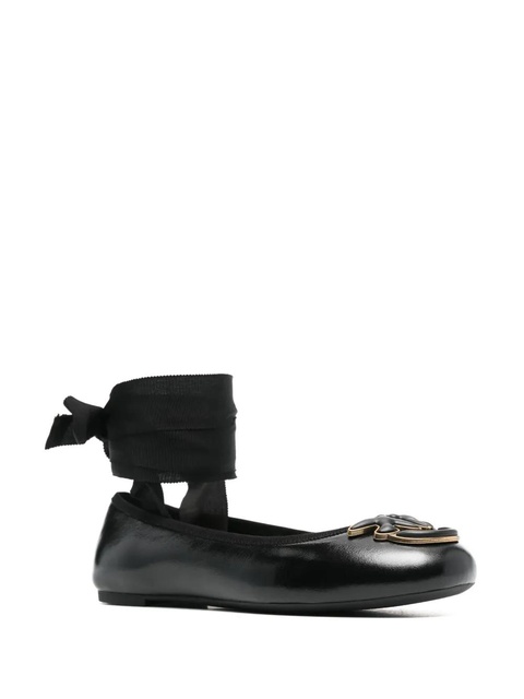 PINKO Love Birds ballerina shoes - Black - zdjęcie produktu nr 2