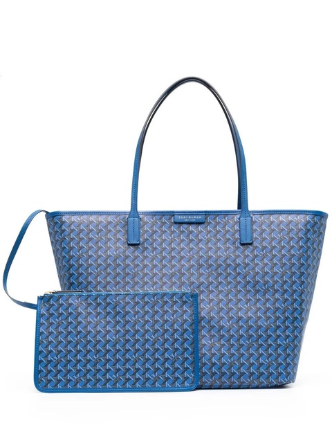 Tory Burch Basketweave-pattern tote bag - Blue - zdjęcie produktu nr 1