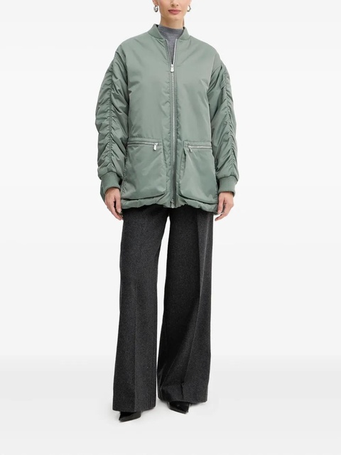 PINKO ruched belted jacket - Green - zdjęcie produktu nr 2