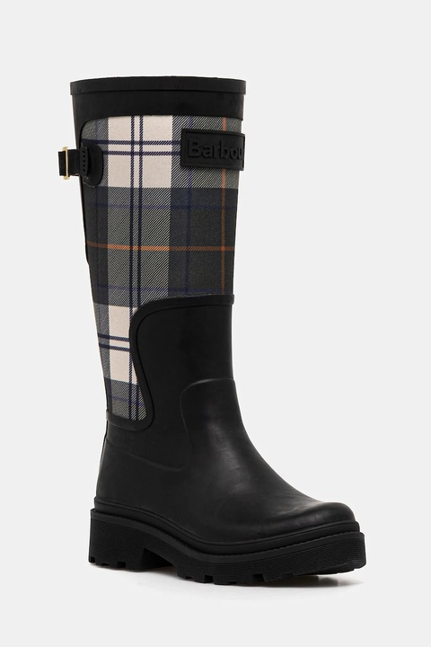 Barbour kalosze Dena damskie kolor czarny LRF0119BK71 - zdjęcie produktu nr 1